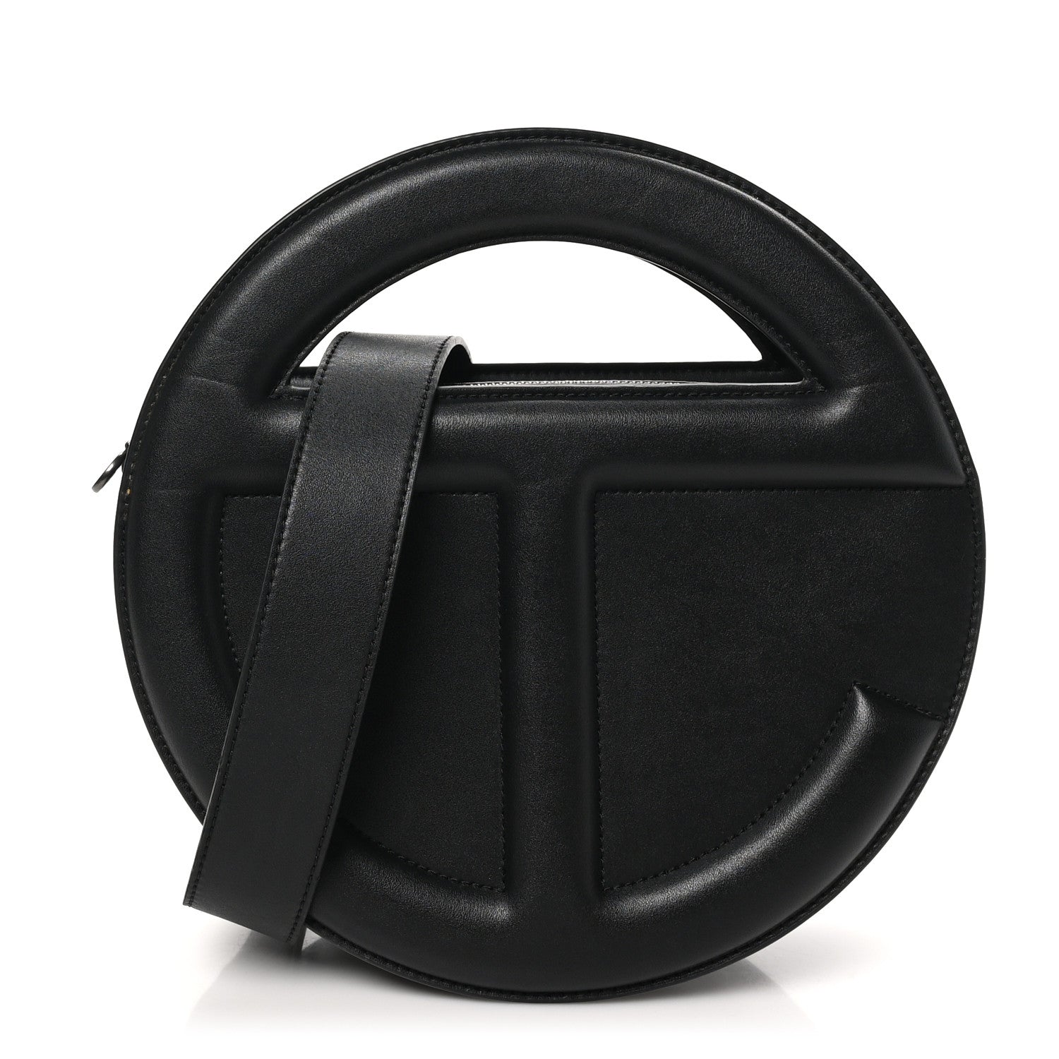 Telfar Vegan Leather Round Circle Bag Black 1 of 9