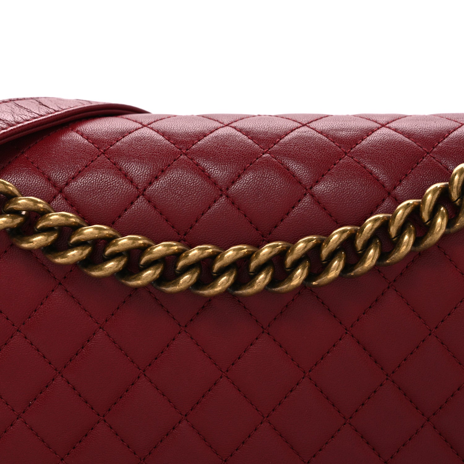 Chanel Lambskin Quilted New Medium Boy Flap Red 8 of 10