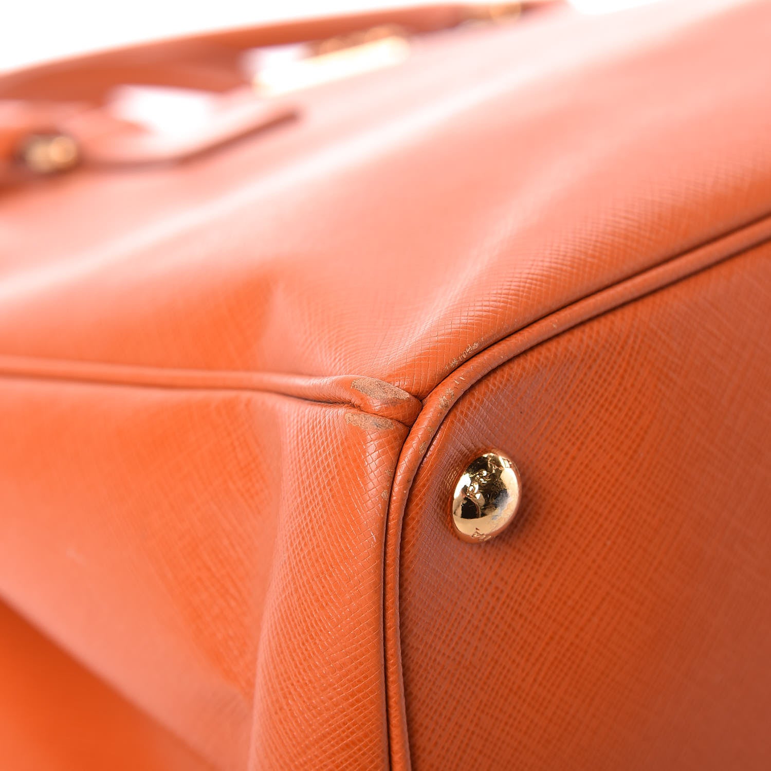 Prada Saffiano Medium Galleria Double Zip Tote Papaya 17 of 23