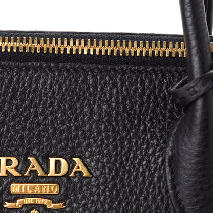 Prada Vitello Daino Shopping Tote Black 9 of 9