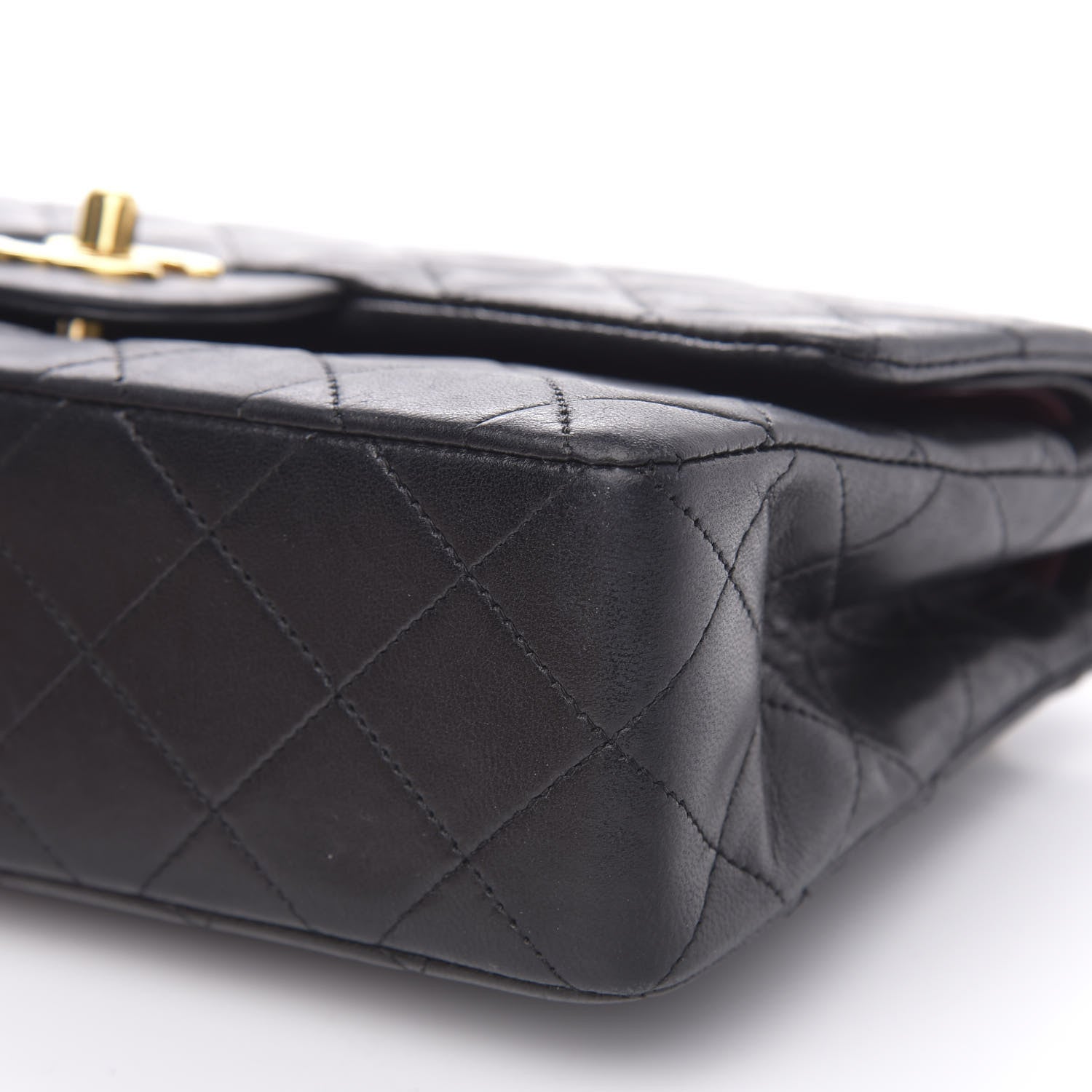 Chanel Lambskin Quilted Small Double Flap Black 10 of 16