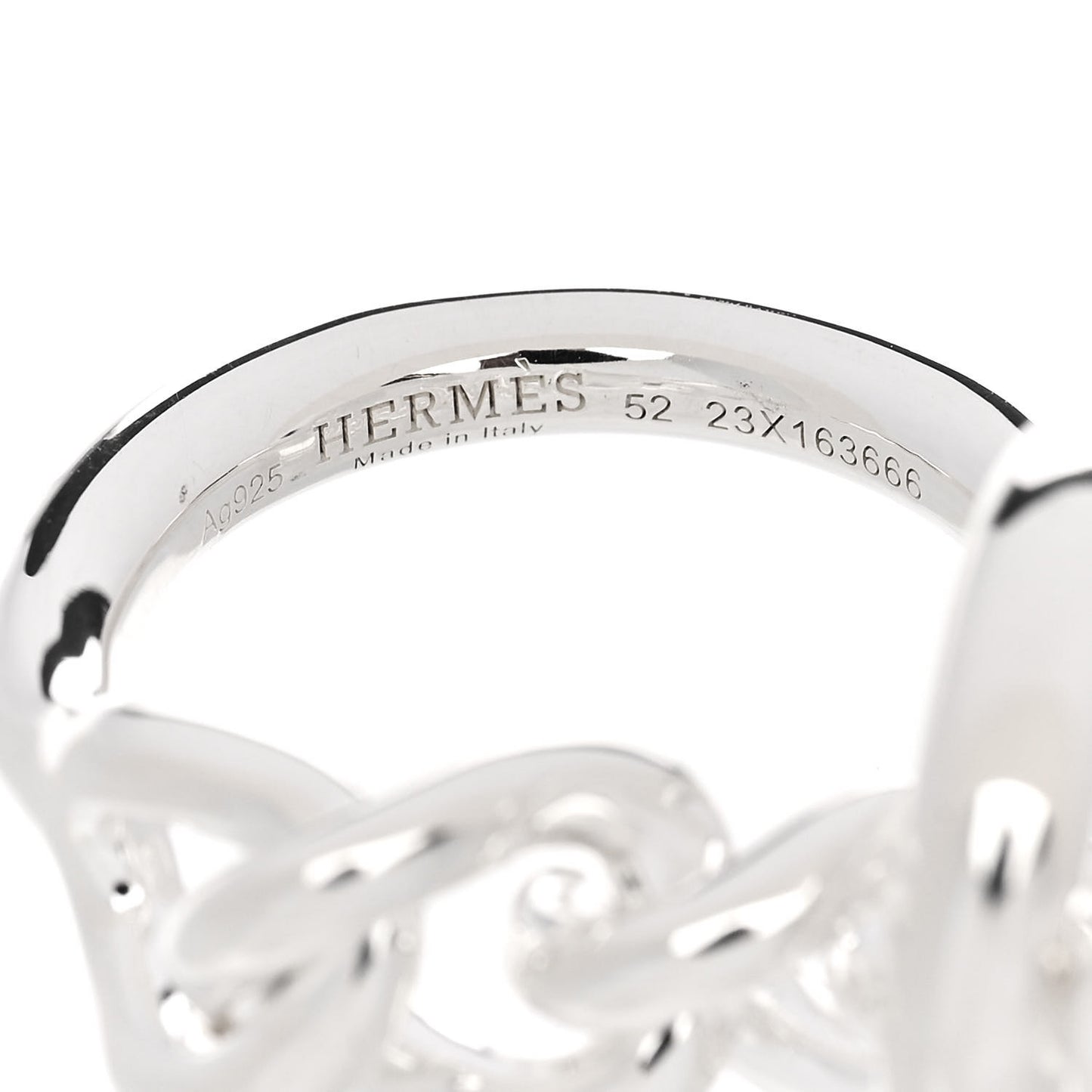 Sterling Silver GM Croisette Ring 52 6