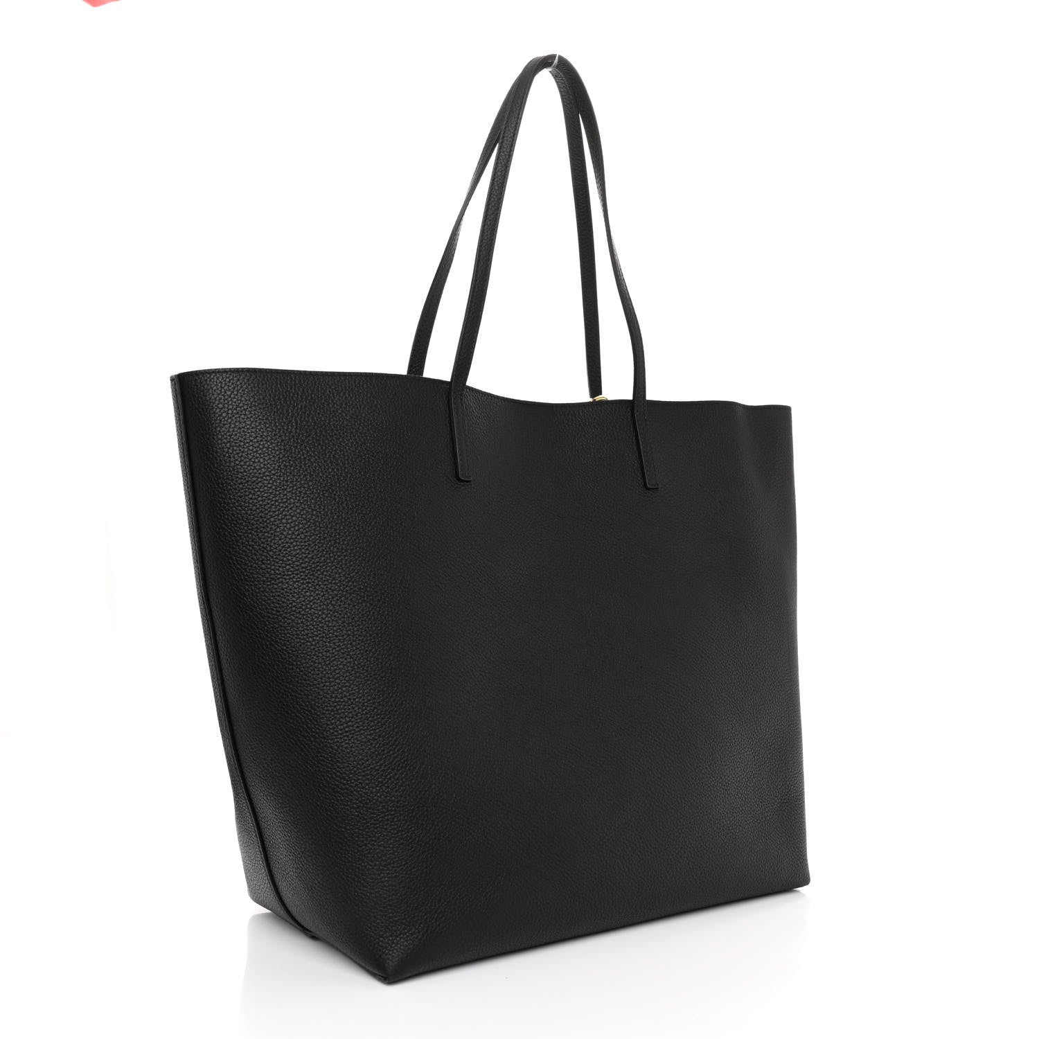 Alexander McQueen Grained Calfskin Skull Open Shopper Tote Black 4 of 9