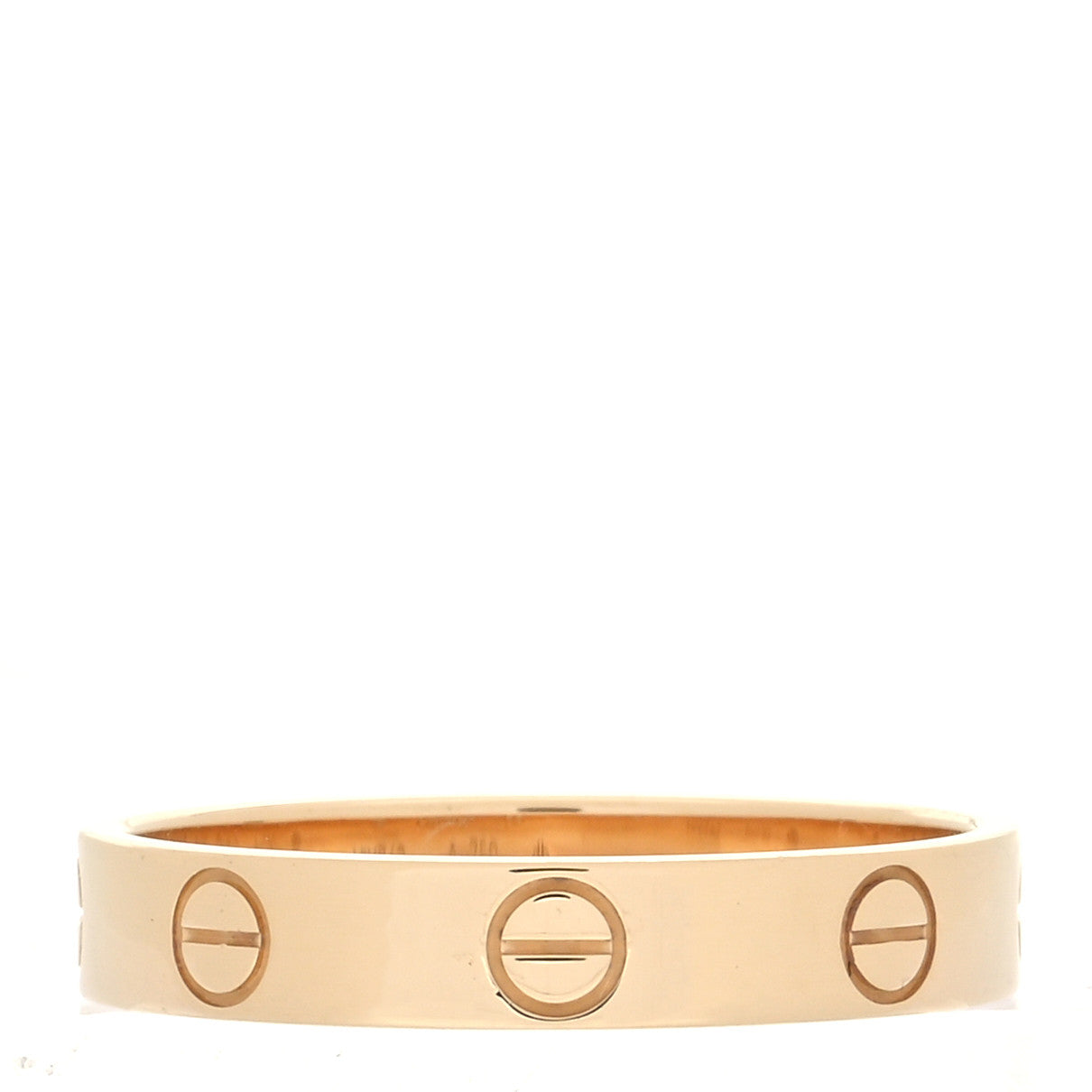Cartier 18K Yellow Gold 3.5mm LOVE Wedding Band Ring 55 7.25 3 of 4