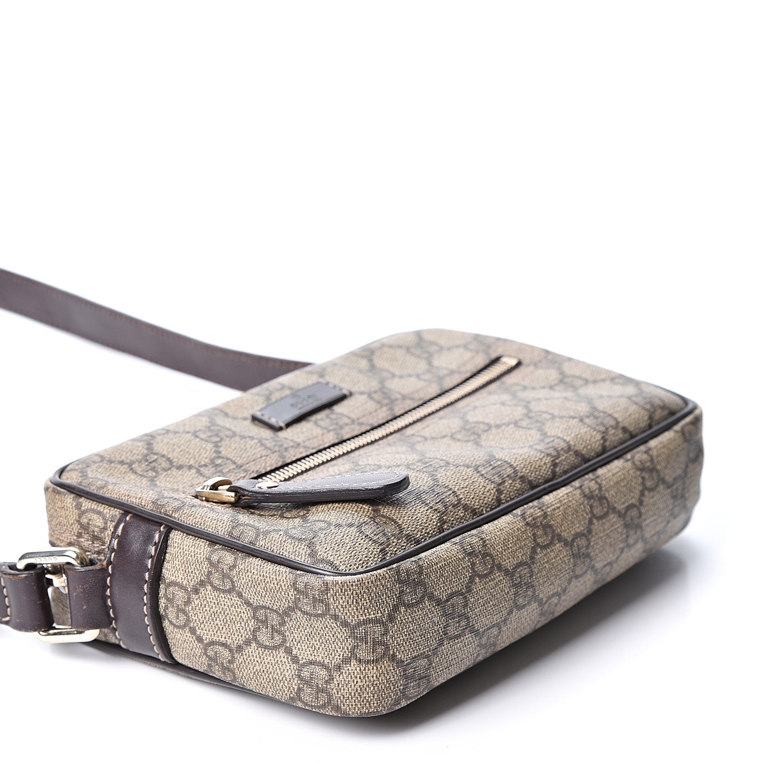 Gucci GG Plus Monogram Small Shoulder Bag Dark Brown 3 of 10