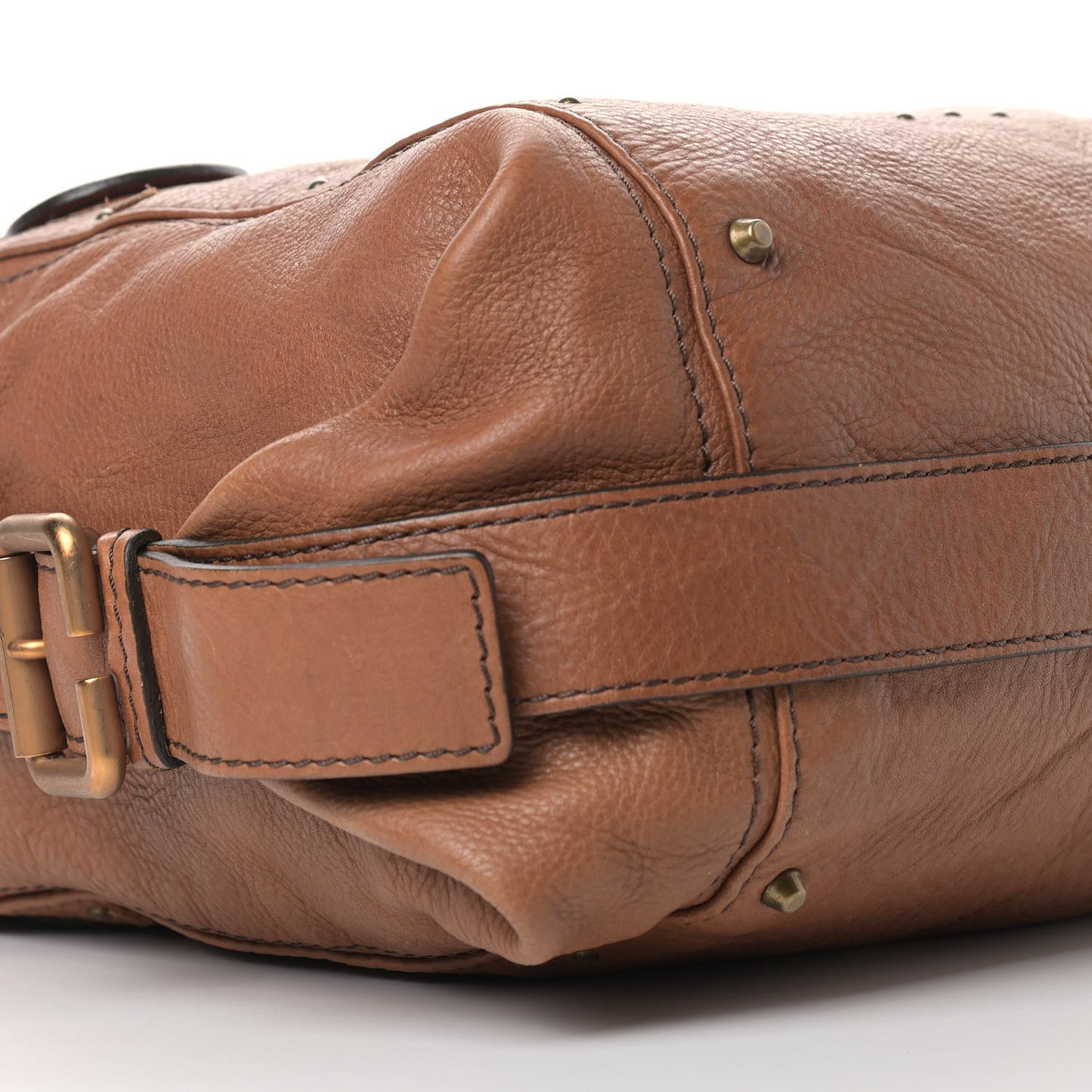 Calfskin Paddington Satchel Tan