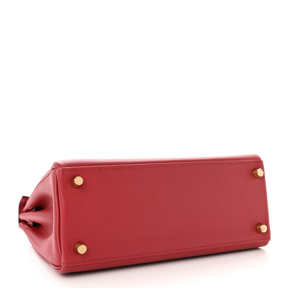 Hermes Swift Kelly Retourne 25 Rouge Grenat 4 of 17