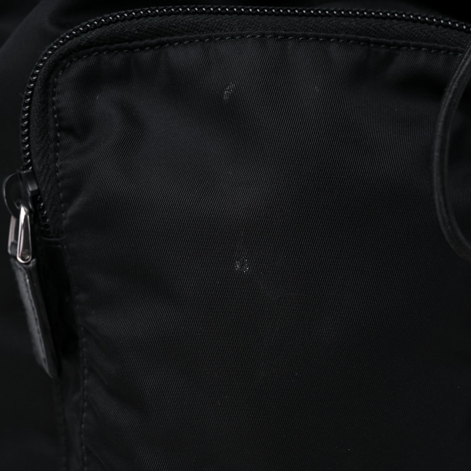 Prada Tessuto Nylon Saffiano Vela Backpack Black 10 of 11