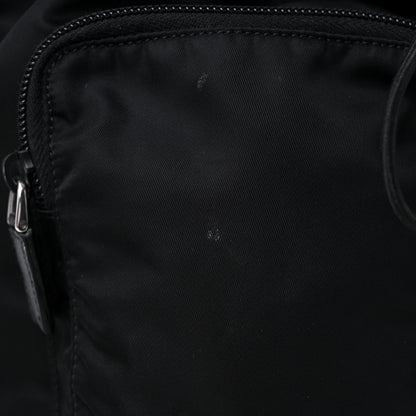 Prada Tessuto Nylon Saffiano Vela Backpack Black 10 of 11