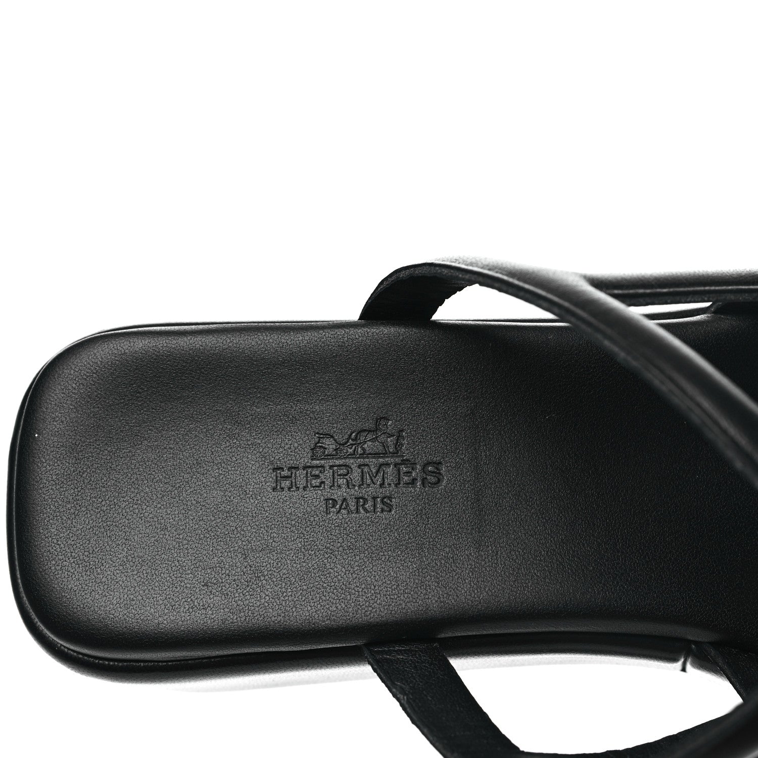 Hermes Nappa Gipsy Sandals 39 Black 7 of 7