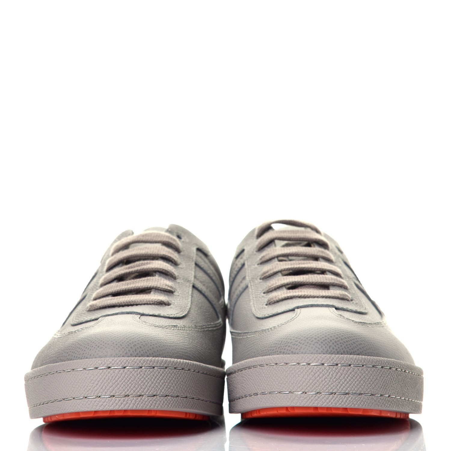 Hermes Matte Epsom Calfskin Mens Olympic Sneakers 42 Mastic 2 of 8