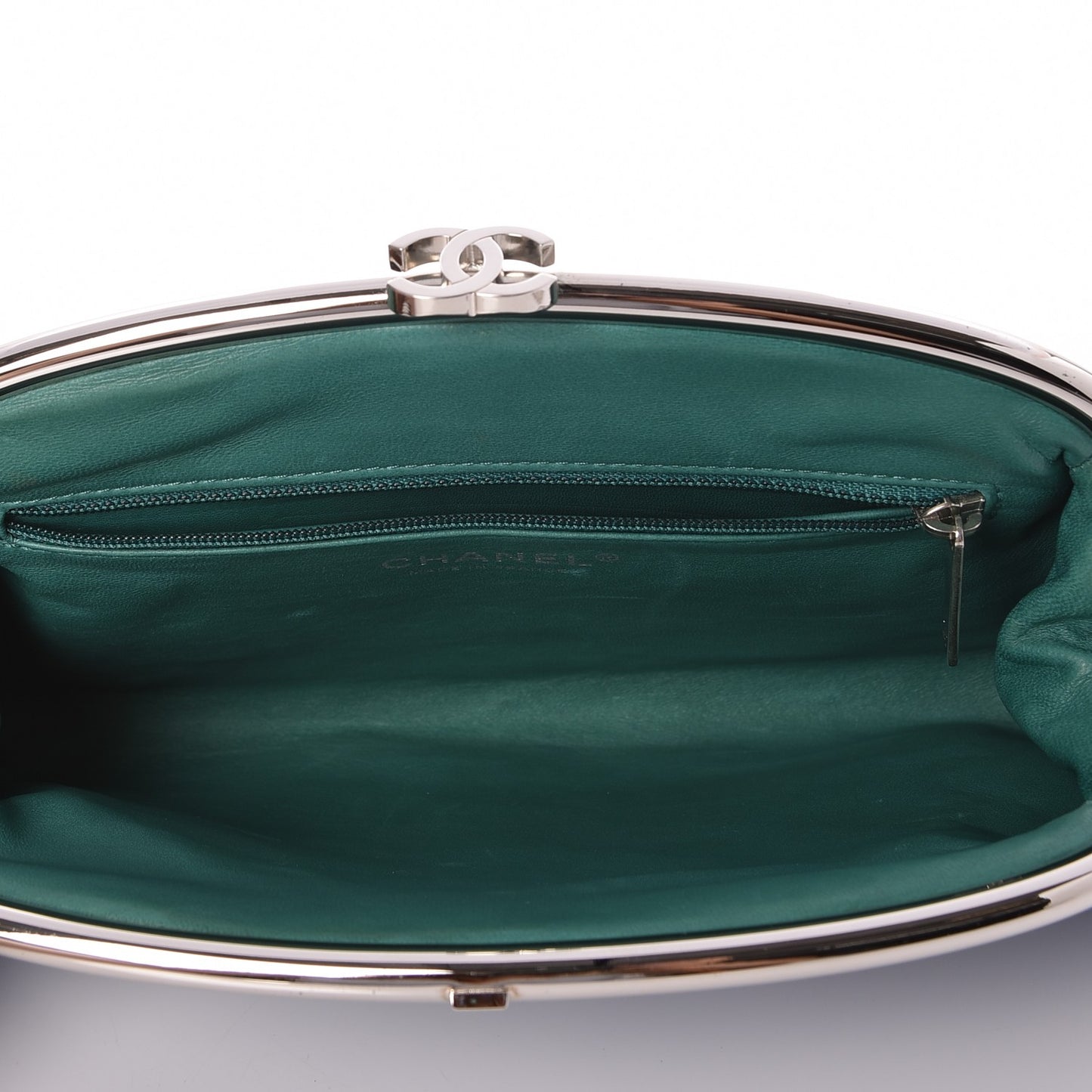 Glazed Python Timeless Clutch Blue