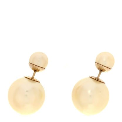 Christian Dior Pearl Mise En Dior Tribal Earrings Gold 1 of 4