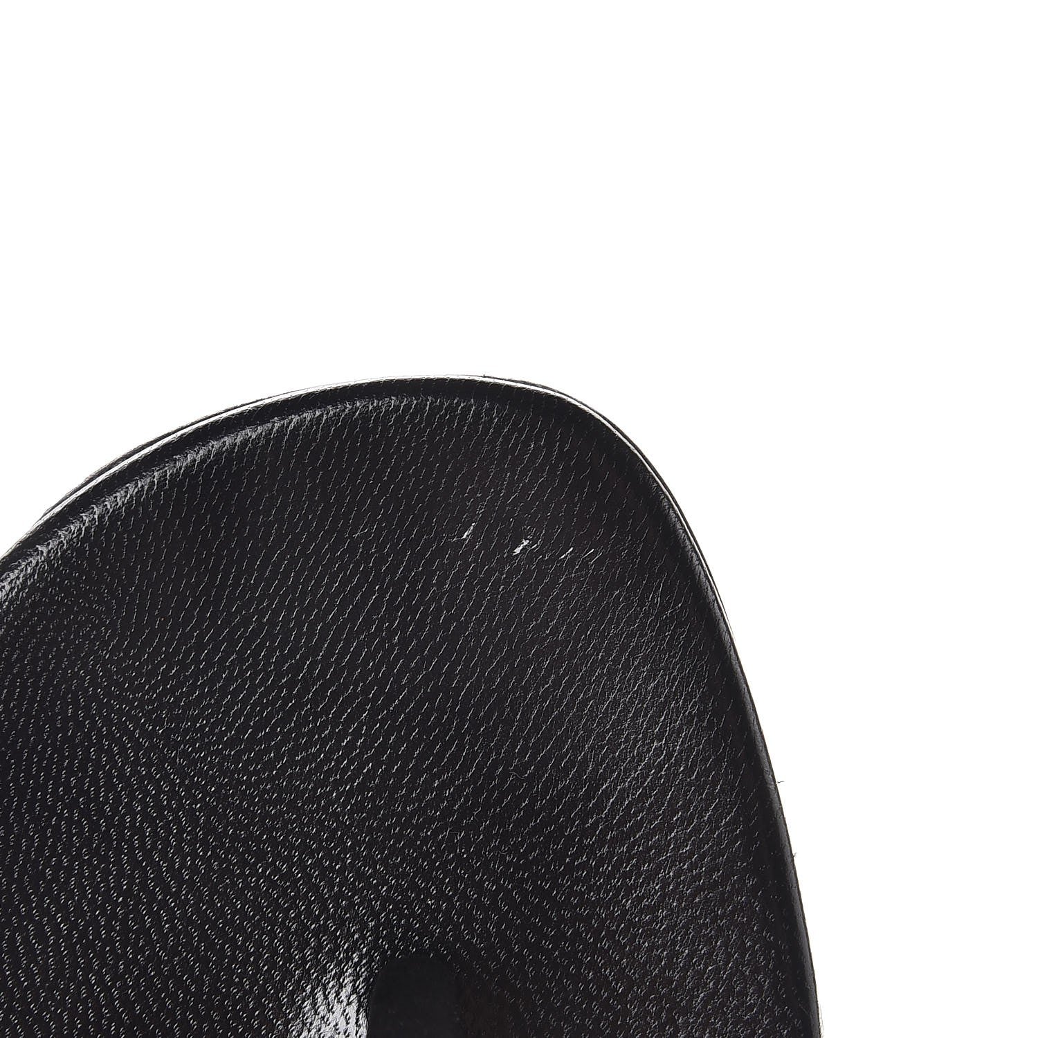 Gucci Kid Scamosciato Crystal Thong Sandals 39 Black 8 of 9
