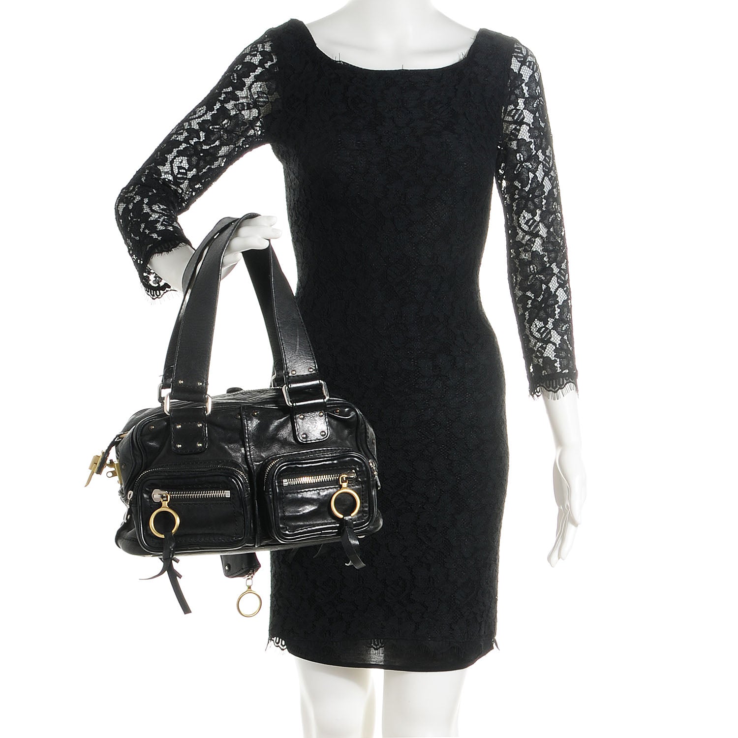 Chloe Goatskin Small Betty Shoulder Bag Black 2 of 10