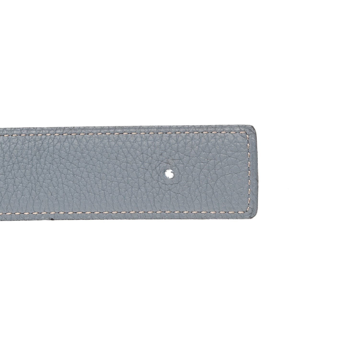 Box Togo 32mm Belt Strap 85 Bleu Lin Chocolate
