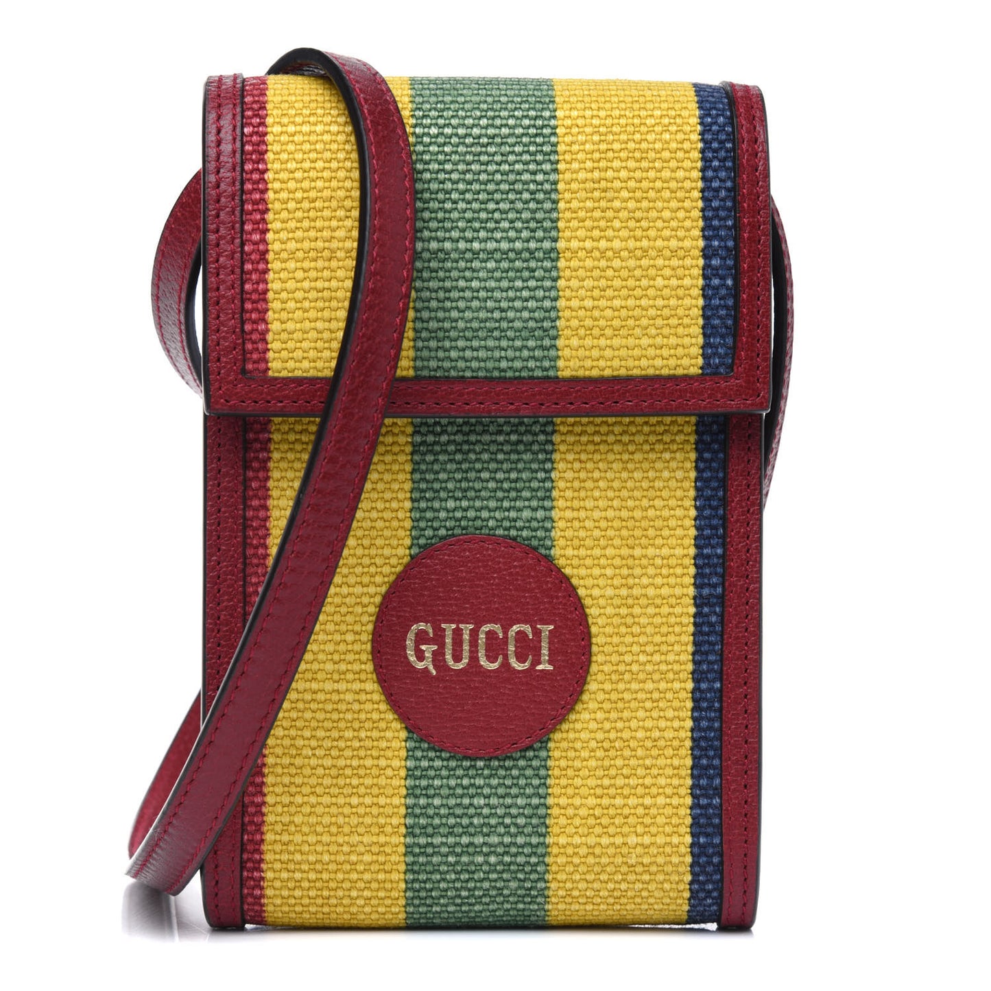 Canvas Marley Stripe Script Logo Mini Gucci 100 Crossbody Bag Red