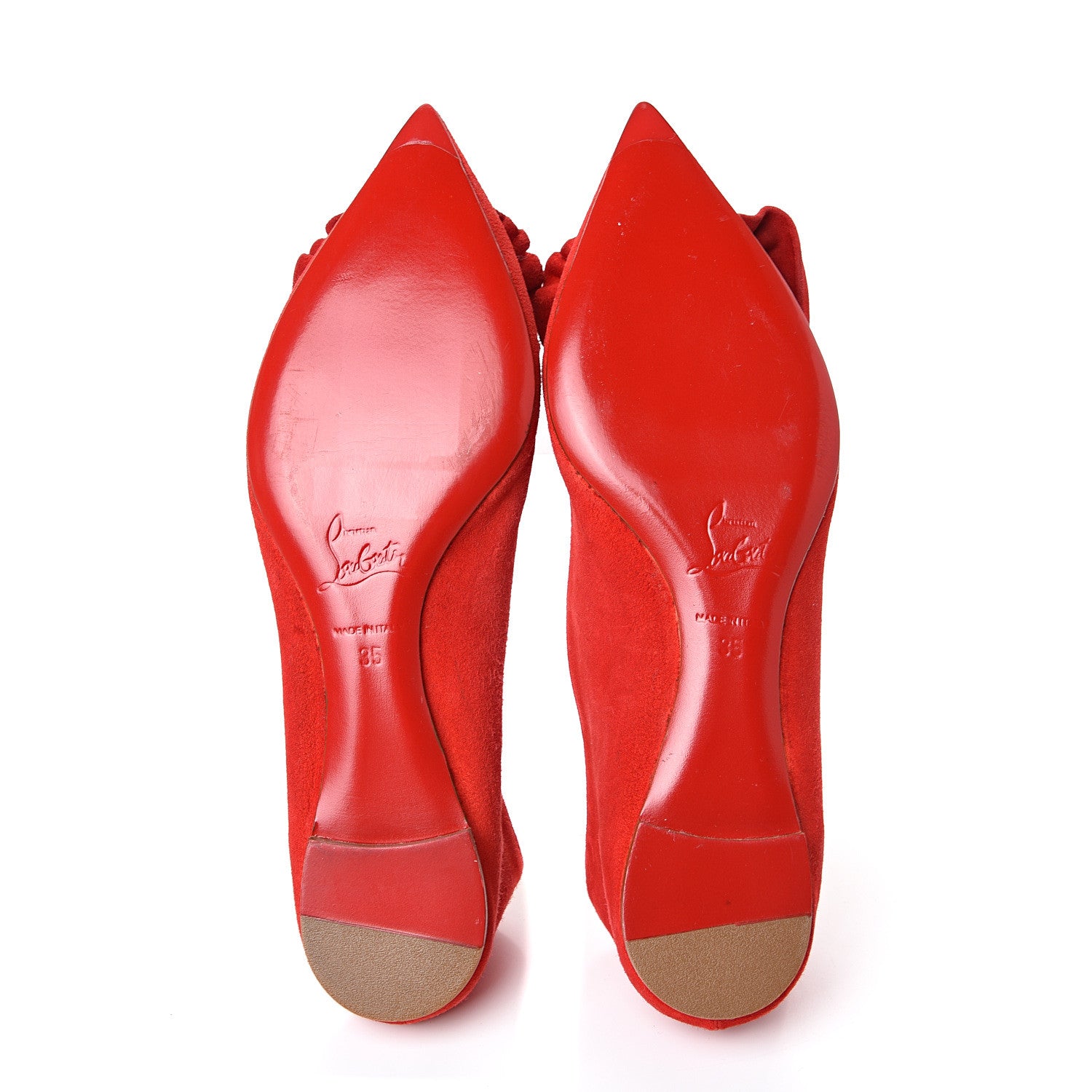 Christian Louboutin Veau Velours Anemosea Flats 35 Loubi 5 of 9