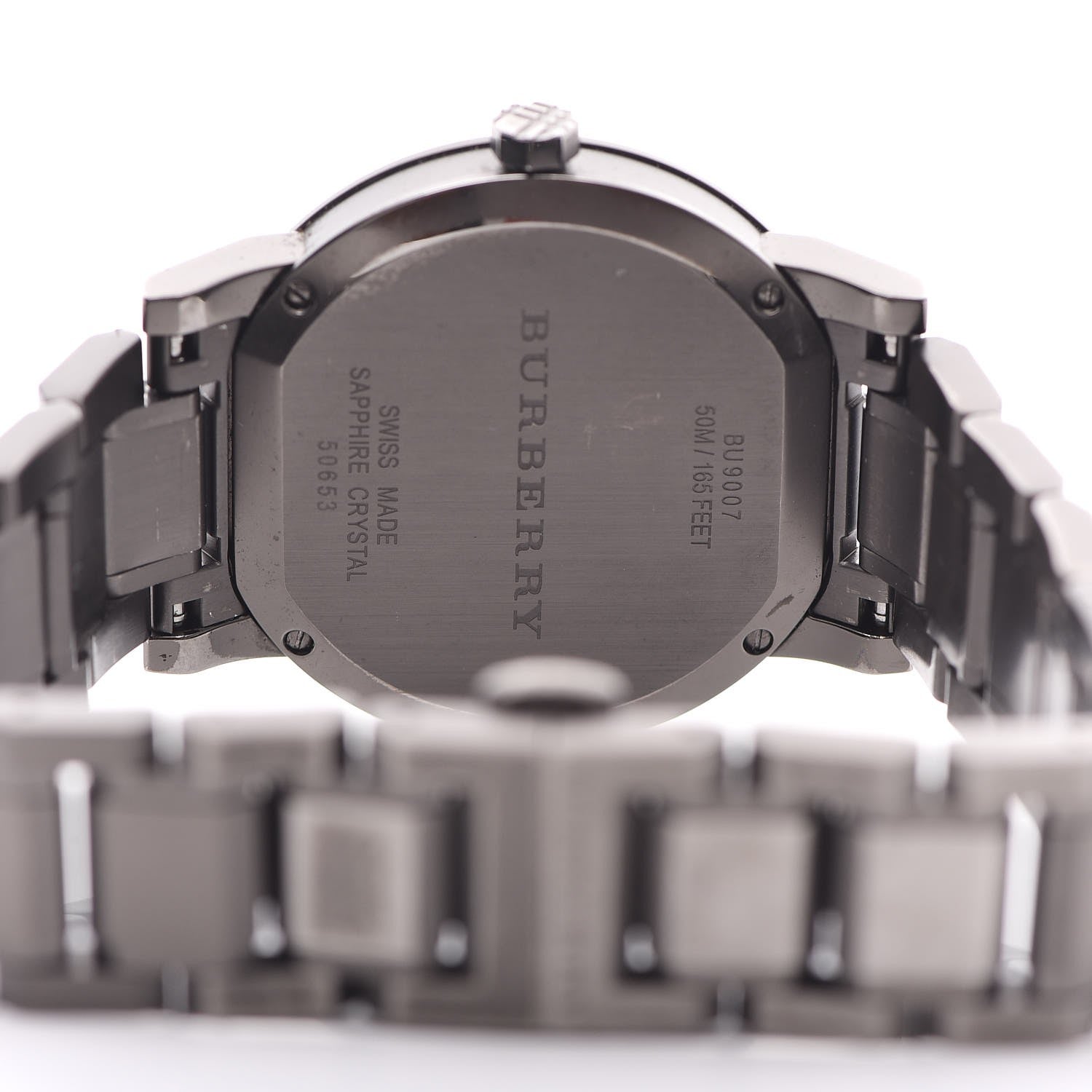 Burberry Stainless Steel 38mm Heritage Quartz Watch Grey BU9007 4 of 7