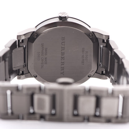 Burberry Stainless Steel 38mm Heritage Quartz Watch Grey BU9007 4 of 7