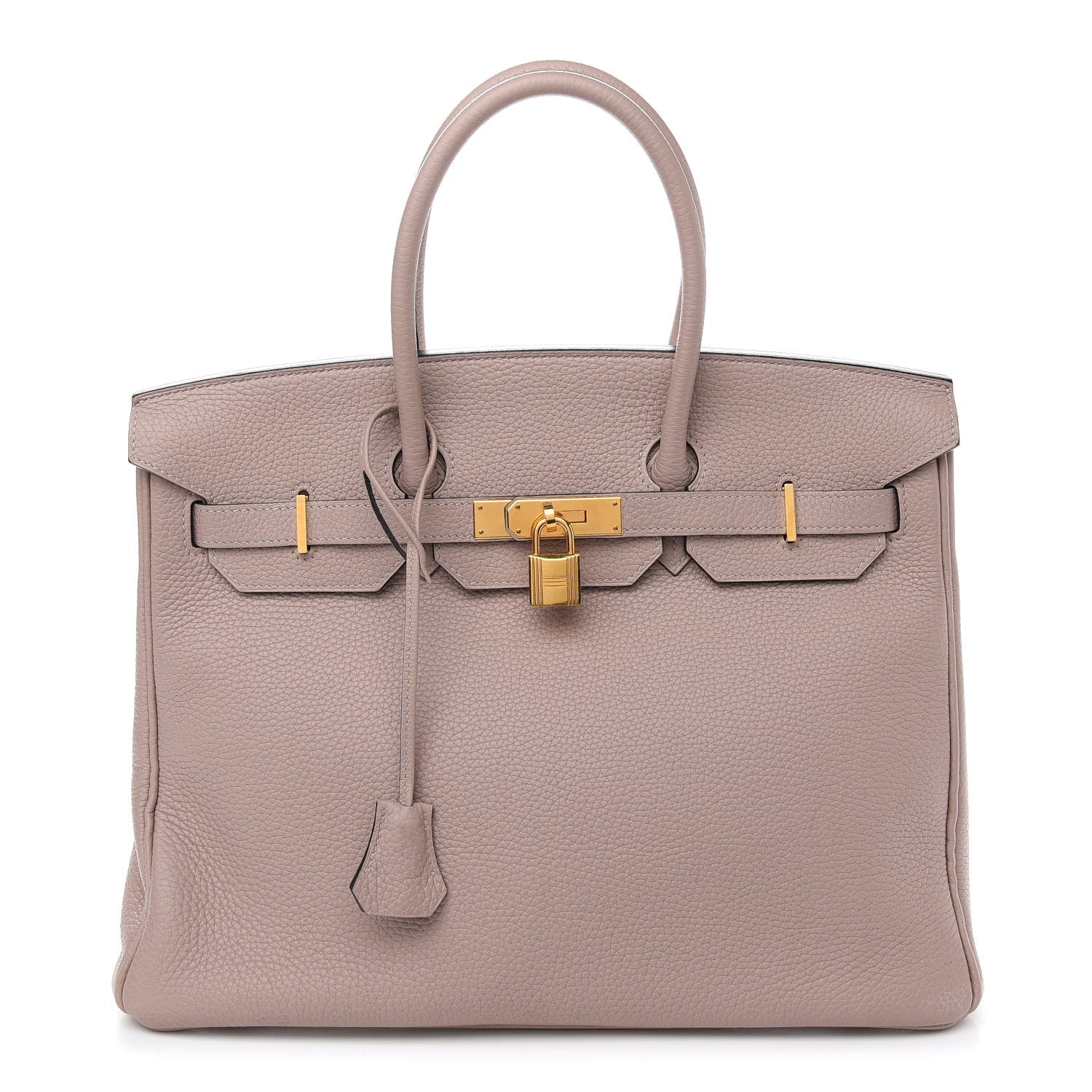 Hermes Taurillon Clemence Birkin 35 Glycine 1 of 10