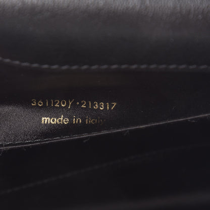 Saint Laurent Calfskin Monogram Large Belle De Jour Clutch Black 7 of 10