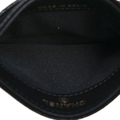 Chanel Caviar Quilted Studded CC Card Holder Black 5 of 9
