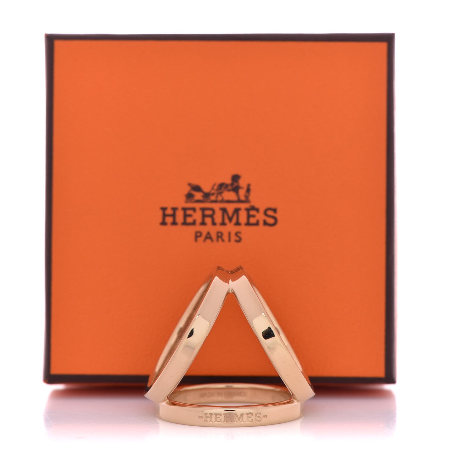Permabrass Rose Gold Plated Trio Scarf Ring