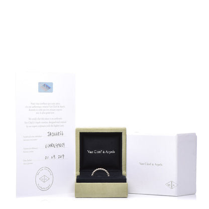 Van Cleef & Arpels 18K Rose Gold Medium Perlee Ring 59 8.75 5 of 5