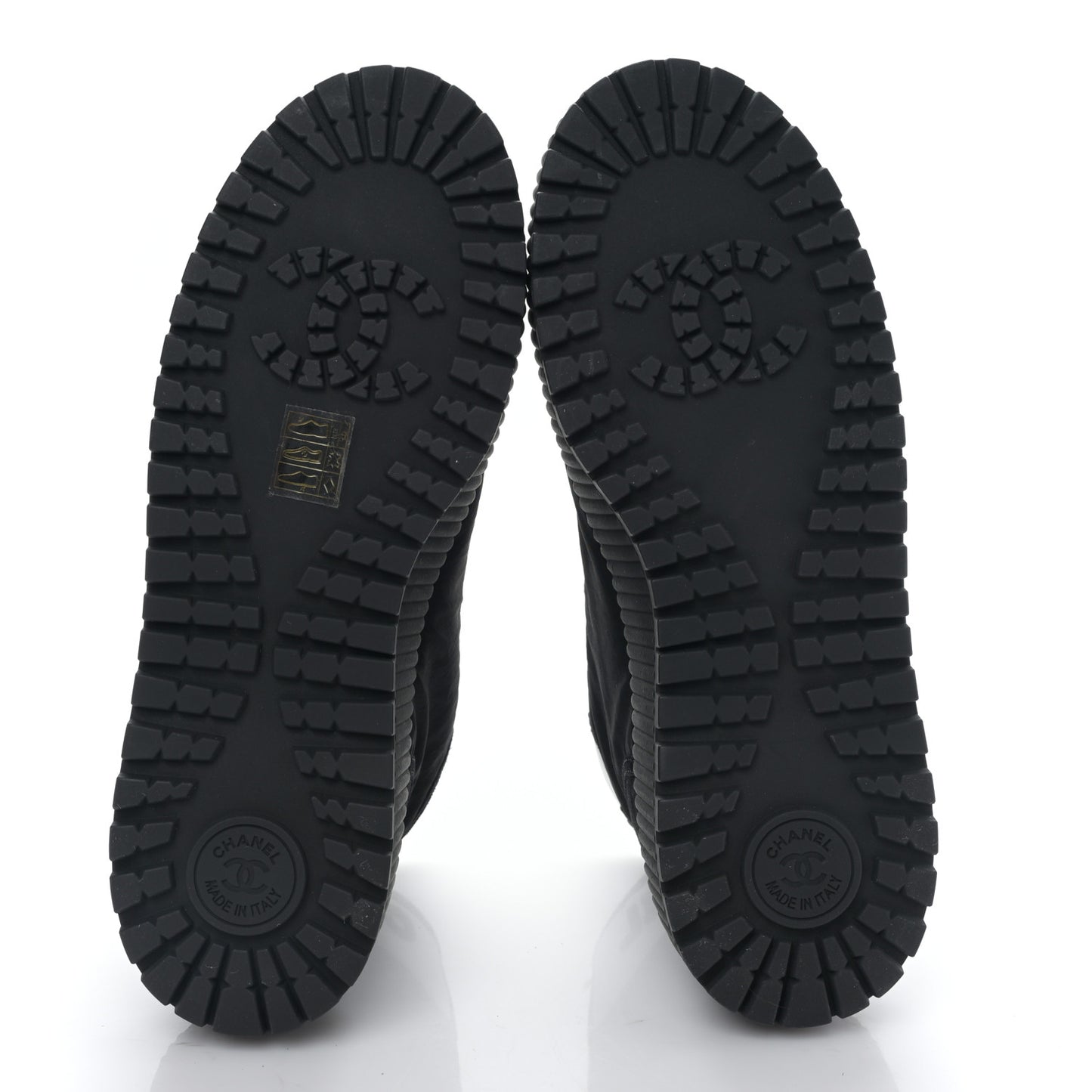 Fabric Suede Kidskin Grosgrain Lace Up Cap Toe Sneakers 38.5 Black White