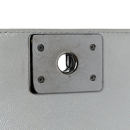 Chanel Metallic Caviar Quilted Medium Boy Flap Silver 11 of 11