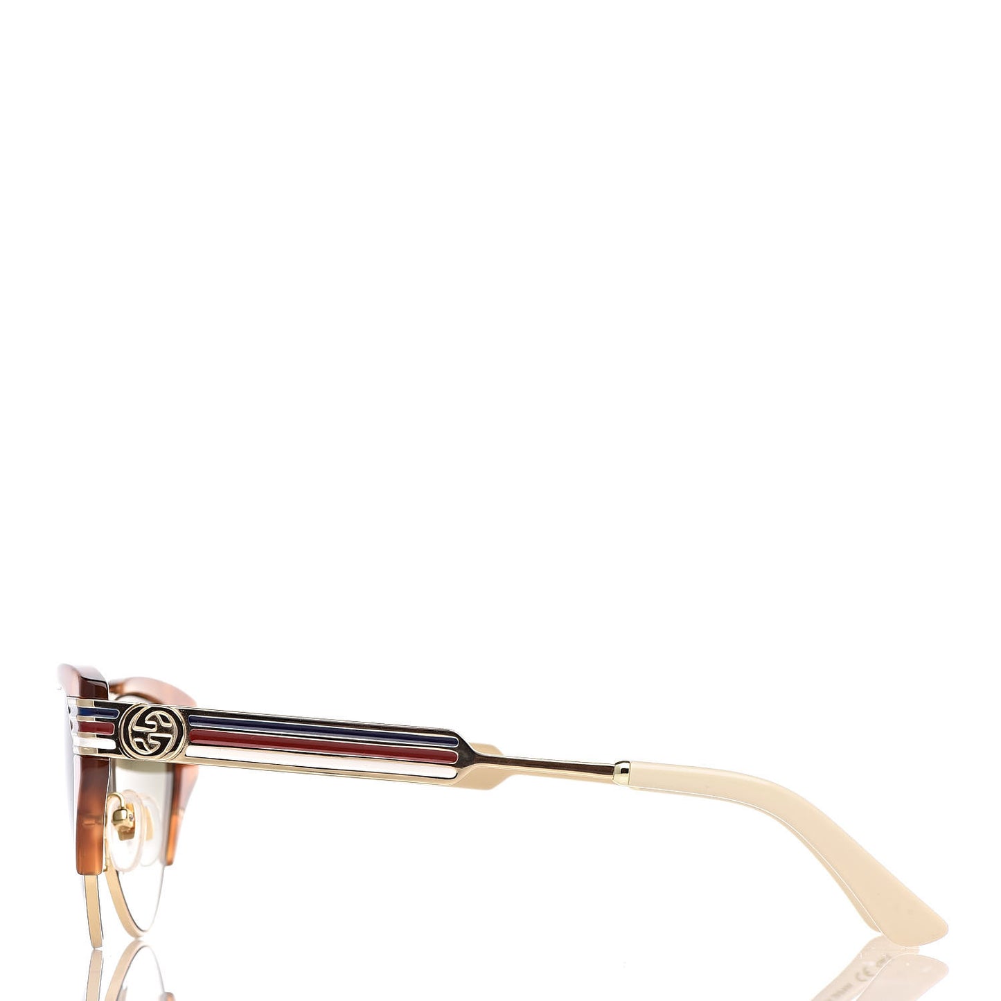 Cat Eye Web Sunglasses GG0522S Tortoise