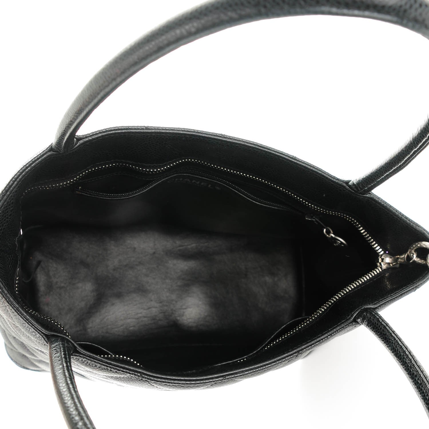 Chanel Caviar Quilted Medallion Tote Black 5 of 7