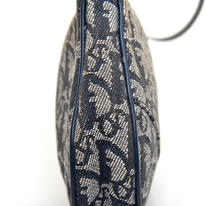 Christian Dior Monogram Mini Saddle Pochette Navy 10 of 11