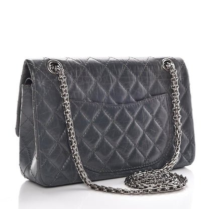 Chanel Aged Calfskin Quilted 50th Anniversary 2.55 Reissue 225 Flap Grey 3 of 13