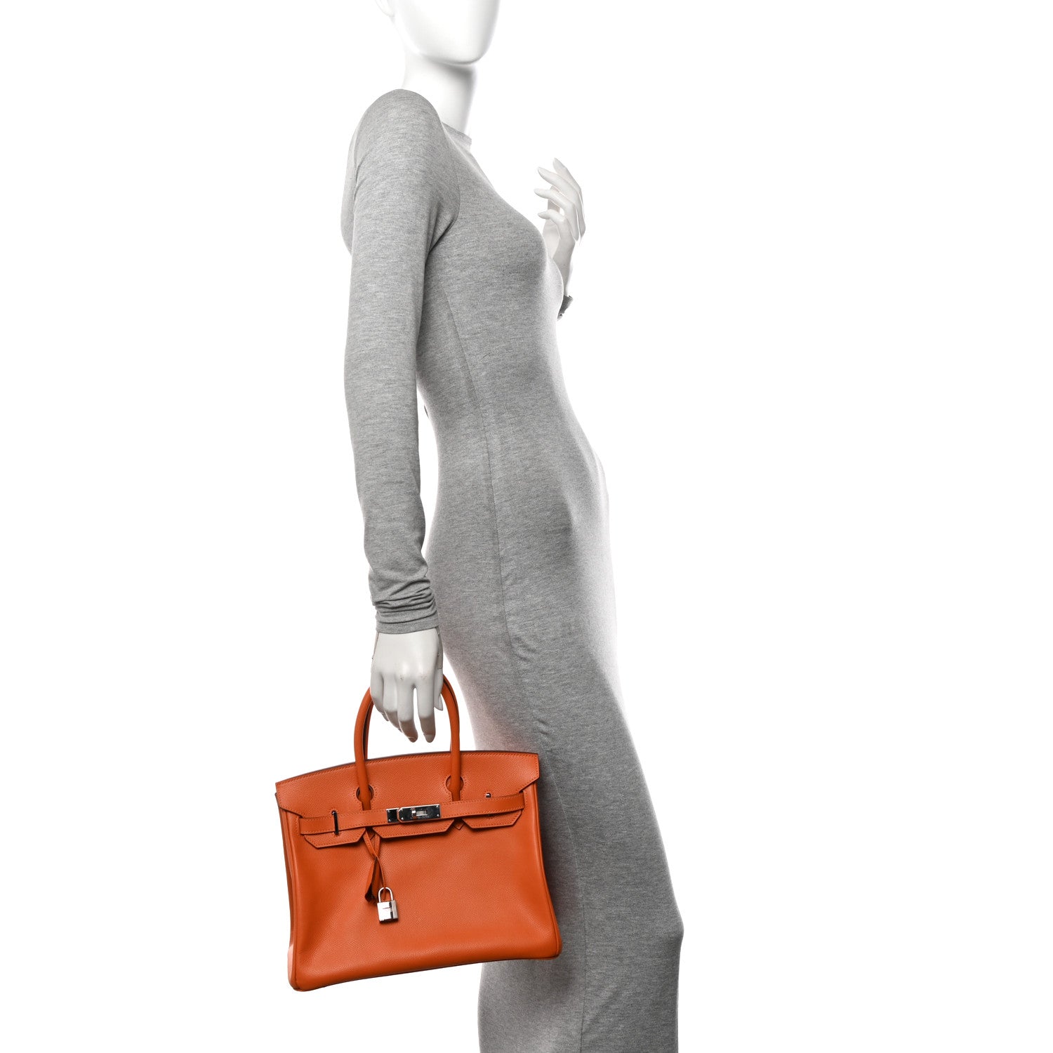 Hermes Epsom BIRKIN 30 Orange 2 of 14