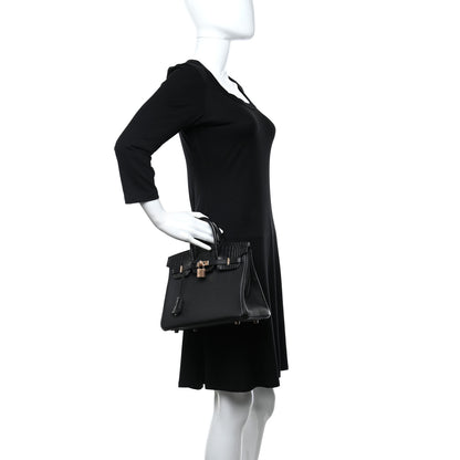 Hermes Togo Matte Alligator Birkin Touch 25 Black 2 of 7