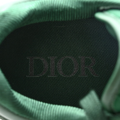 Christian Dior Smooth Calfskin Oblique Galaxy Mens B27 Low Top Sneakers 45 Green Beige 9 of 12