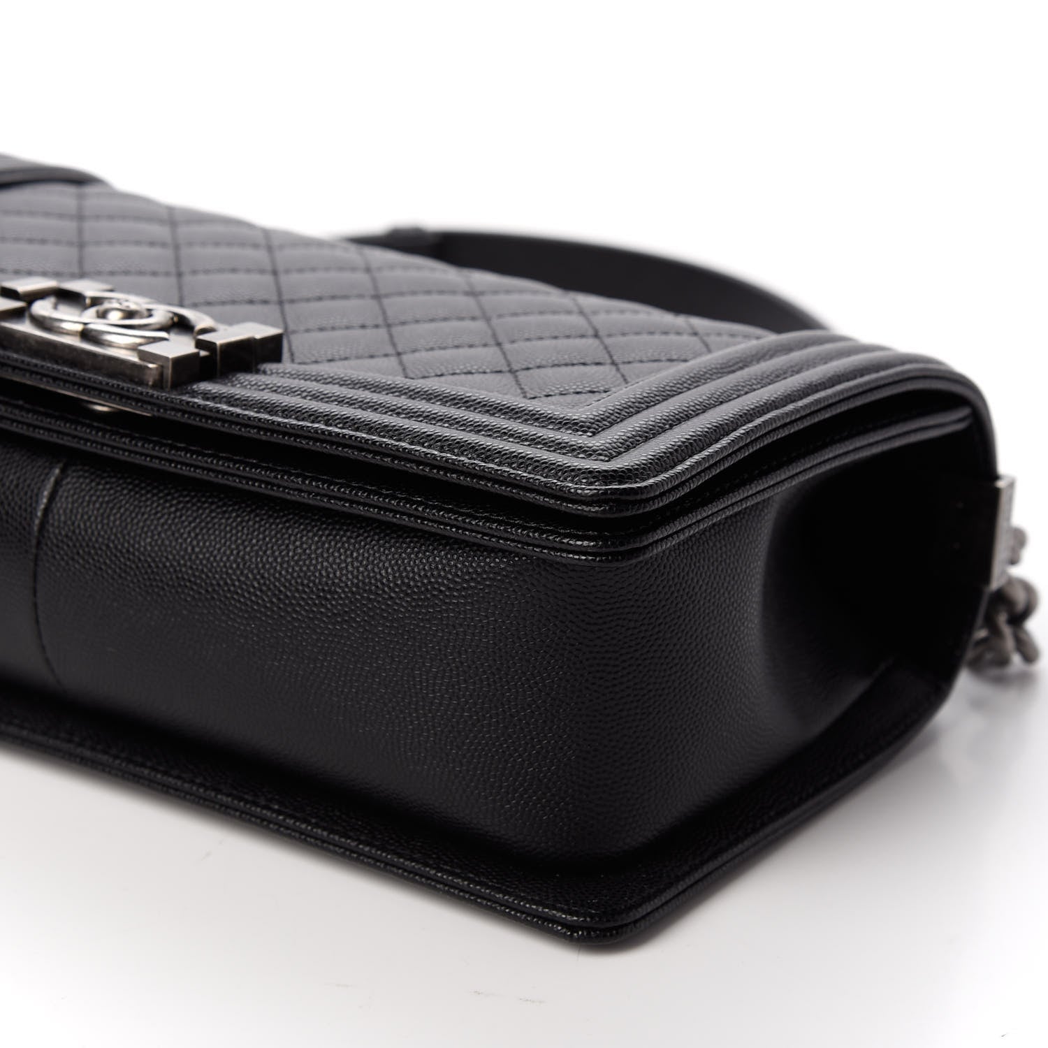 Chanel Caviar Quilted Medium Boy Flap Black 9 of 10