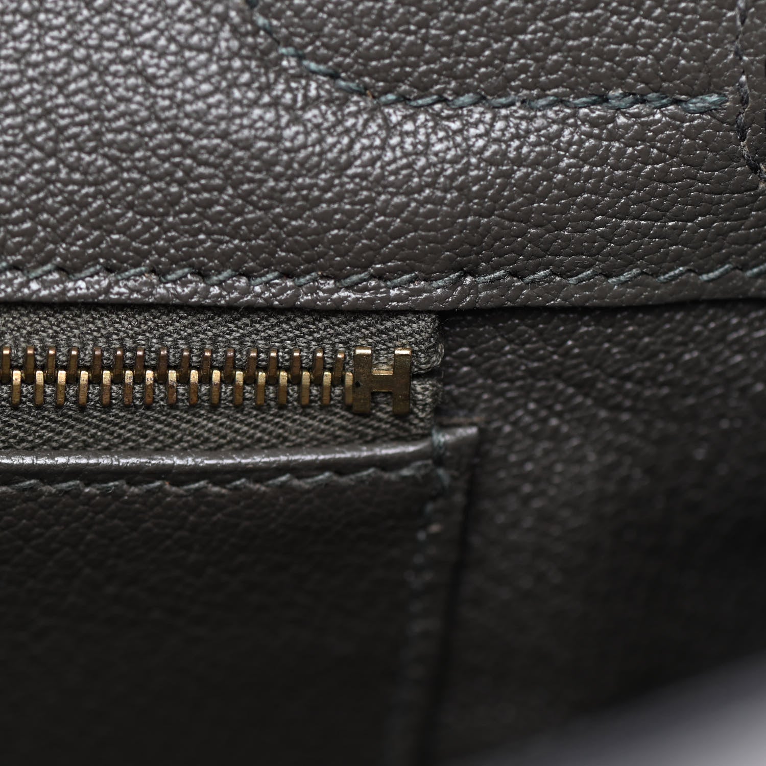 Hermes Ostrich Birkin 30 Vert Olive 17 of 32