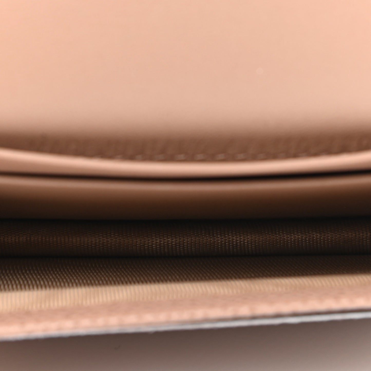 Grained Calfskin Saddle Card Holder Blush