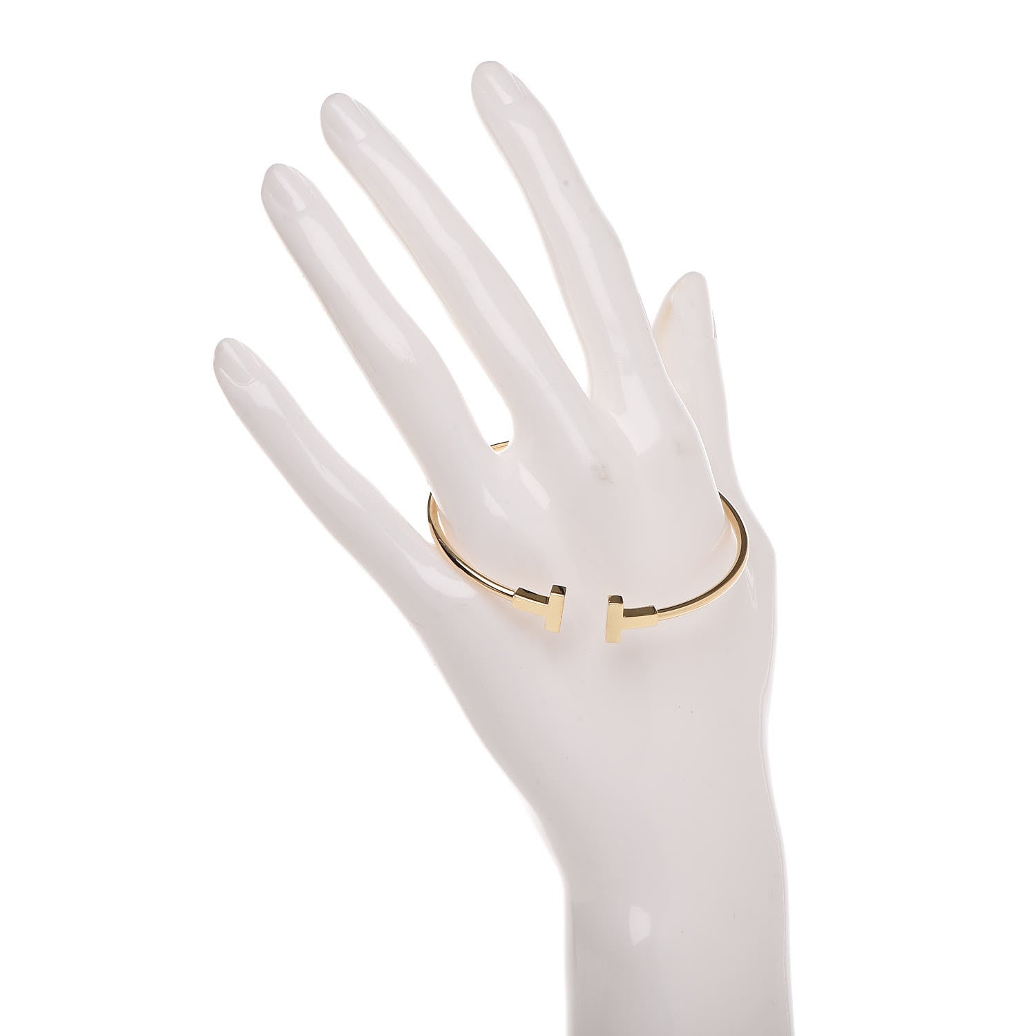 Tiffany 18K Yellow Gold T Wire Bracelet 2 of 4