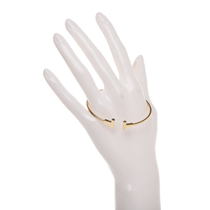 Tiffany 18K Yellow Gold T Wire Bracelet 2 of 4