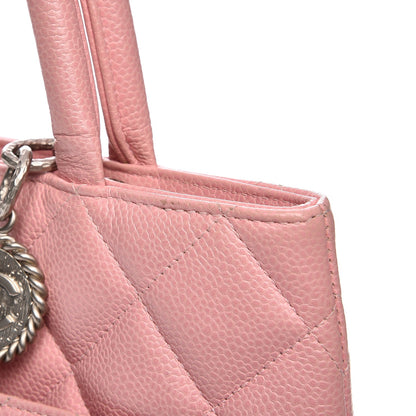 Chanel Caviar Quilted Medallion Tote Light Pink 10 of 16