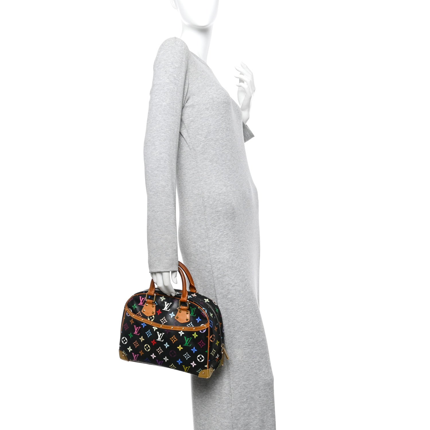 Louis Vuitton Monogram Multicolor Trouville Black 2 of 11