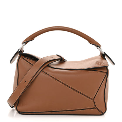 Loewe Calfskin Small Puzzle Bag Tan 1 of 12