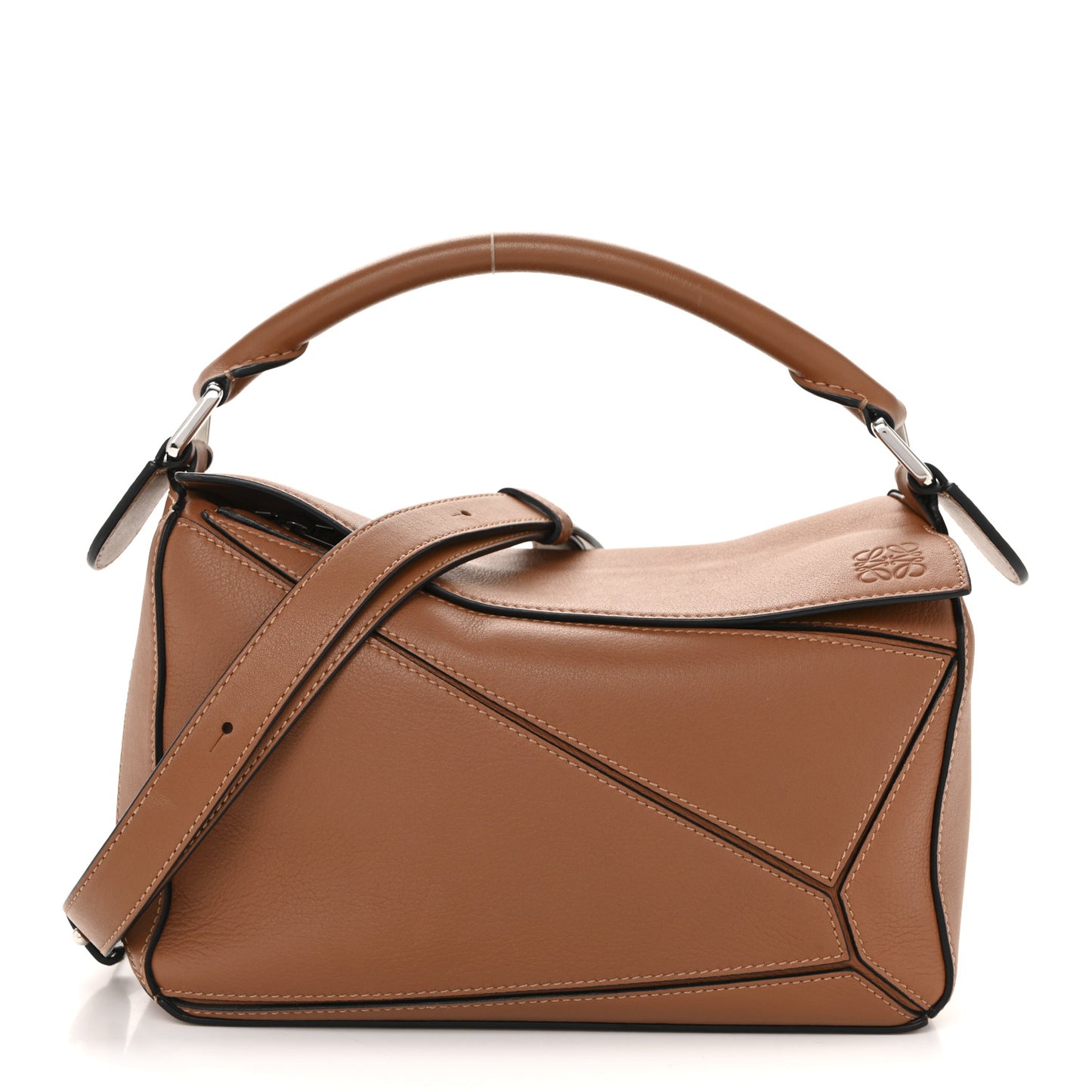 Calfskin Small Puzzle Bag Tan