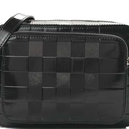 Burberry Patent Check Paddy Messenger Dark Charcoal Blue 7 of 10