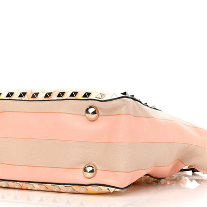 Valentino Garavani Vitello Native Couture 1975 Mini Rockstud Tote Mandarin Sorbet 10 of 17