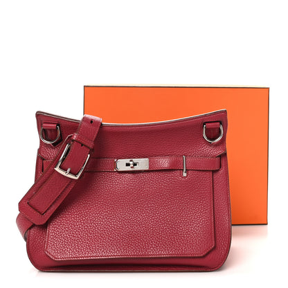 Hermes Taurillon Clemence Jypsiere 28 Rubis 11 of 12